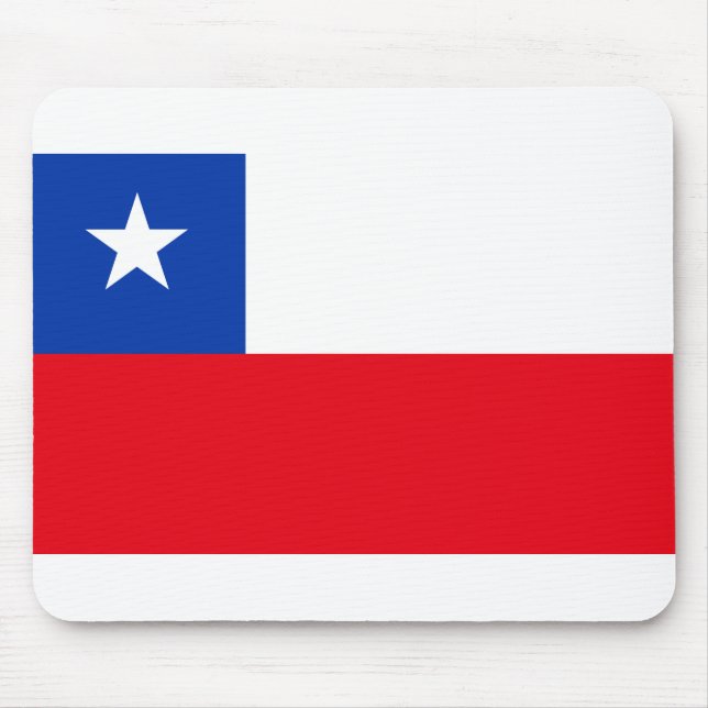 Chile Flag Mouse Mat (Front)
