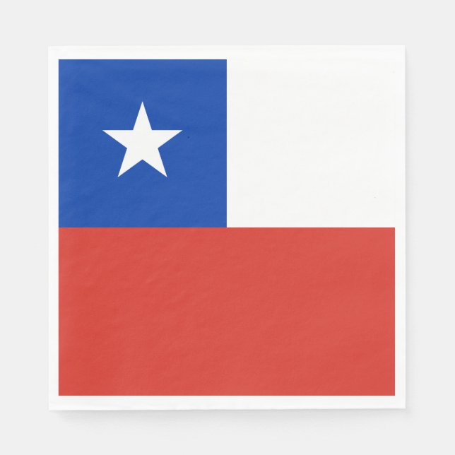 Chile Flag Napkin (Front)