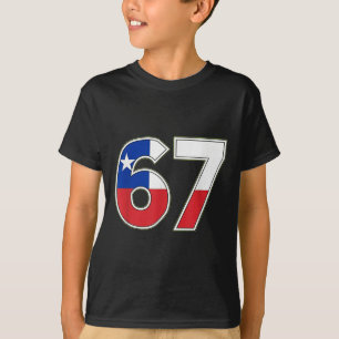 Chile Flag Number 67 Celebration Design T-Shirt