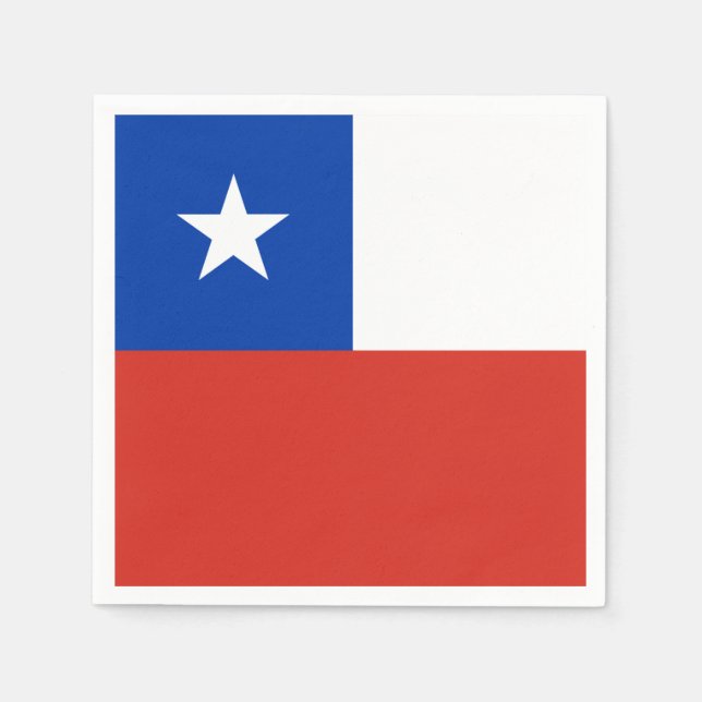 Chile flag Paper Napkin (Front)