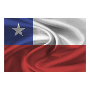 Chile Flag Photo Print