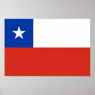 Chile Flag Poster