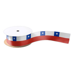 Chile Flag Satin Ribbon
