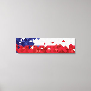 Chile Flag, Simple Chilean Colours Art Canvas