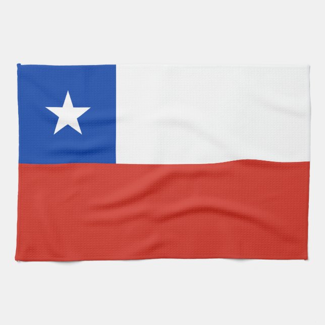 Chile Flag Tea Towel (Horizontal)