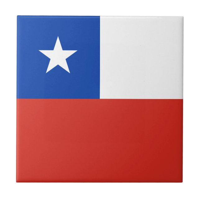 Chile flag tile (Front)