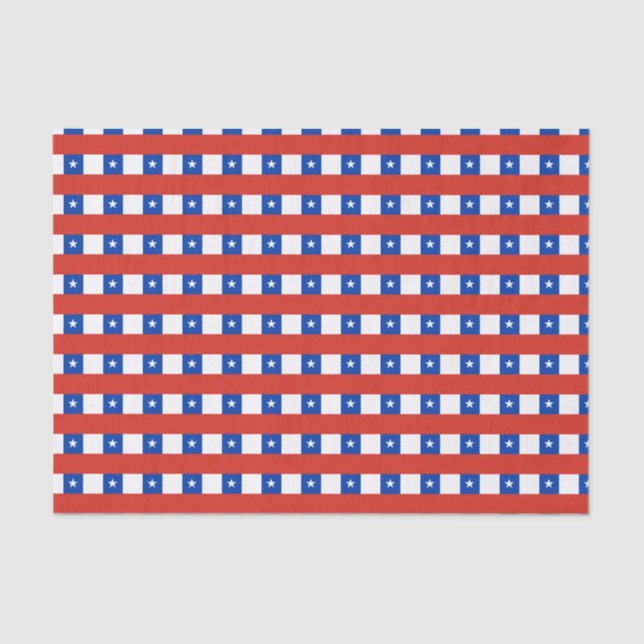 Chile Flag Tissue Paper (Front)