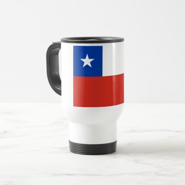 Chile Flag Travel Mug (Front Left)