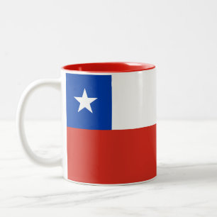 Chile Flag Two-Tone Coffee Mug