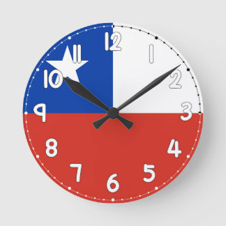 Chile Flag Wall Clock - Flag of chile
