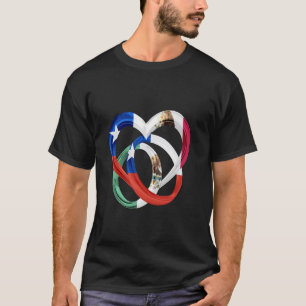 Chile Flag Wedding Anniversary Engagement Mexico T-Shirt