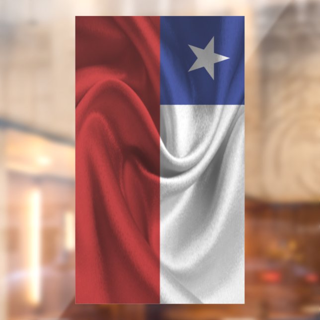 Chile Flag Window Cling (Sheet 2)