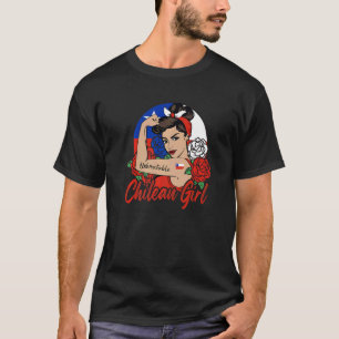 Chile Girl Chilean Mujer Chilena Flag T-Shirt