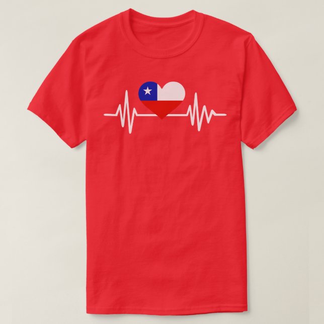 Chile heartbeat 1 T-Shirt (Design Front)