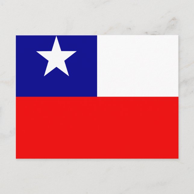 Chile High quality Flag Postcard (Front)