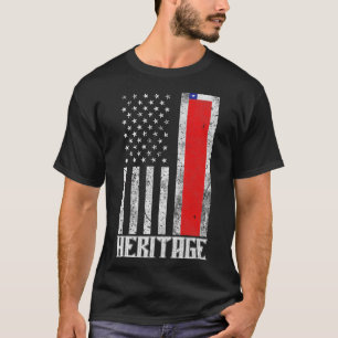 Chile Hispanic Heritage distressed flag 1 T-Shirt