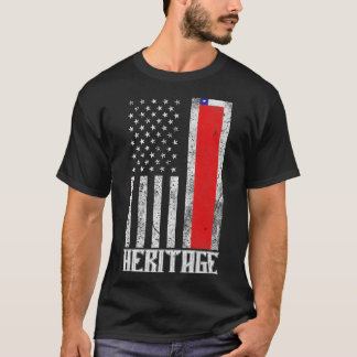 Chile Hispanic Heritage distressed flag 1 T-Shirt