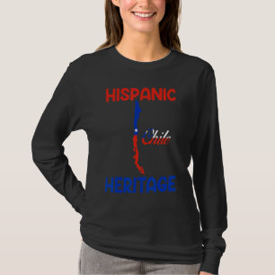Chile map Chile Flag Hispanic Heritage Latin month T-Shirt