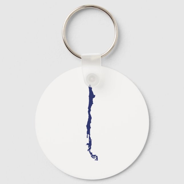 Chile Map Key Ring (Front)