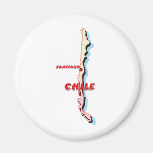 Chile Map Magnet