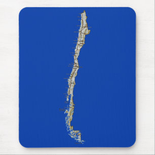 Chile Map Mousepad