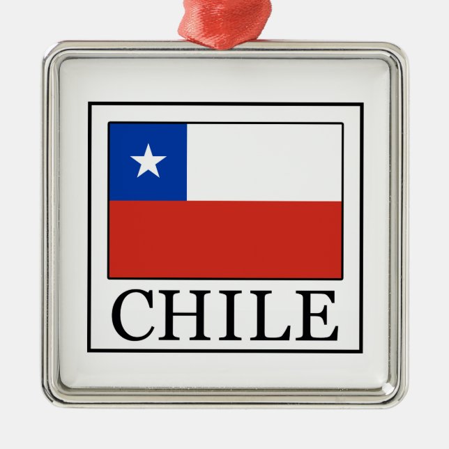 Chile Metal Tree Decoration (Front)