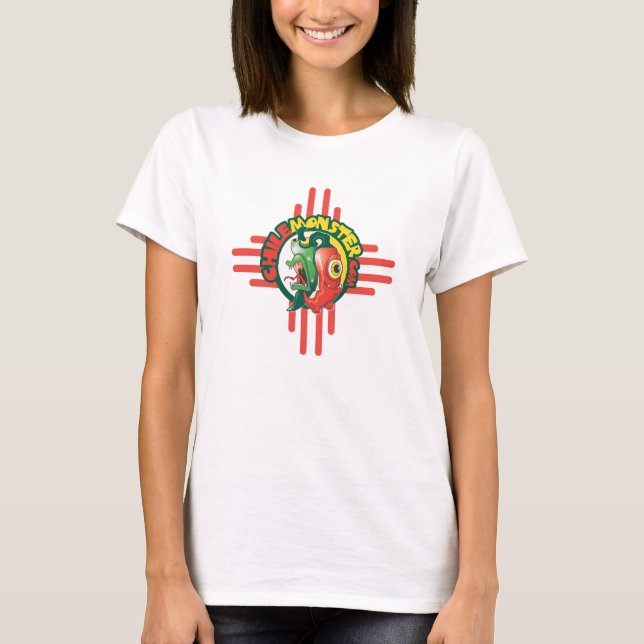 Chile Monster Long Sleeve Ladies Tee (Front)