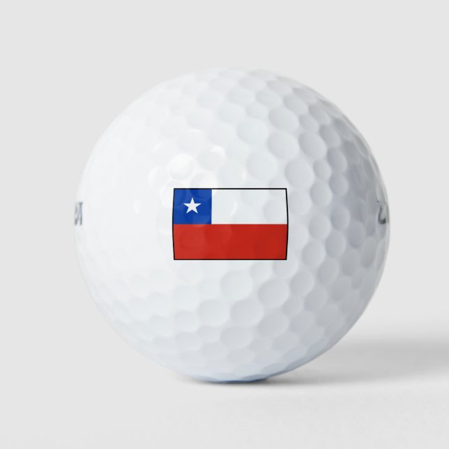 Chile - National Flag - Current Golf Balls (Front)