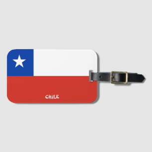 Chile National Flag Patriotic Luggage Tag