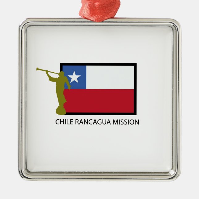 Chile Rancagua Mission LDS CTR Metal Tree Decoration (Front)