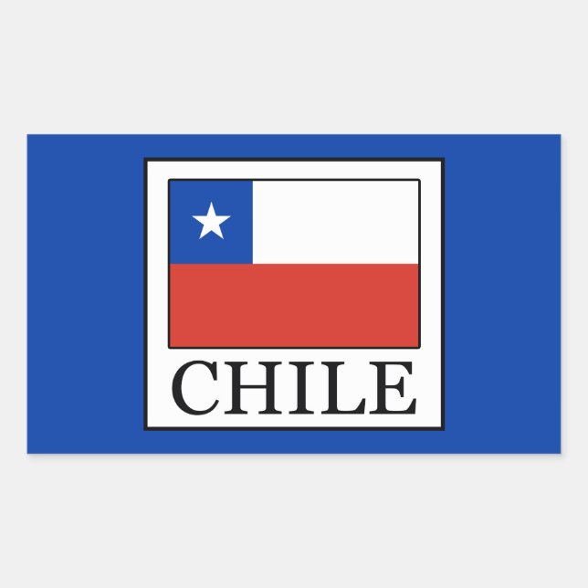 Chile Rectangular Sticker (Front)