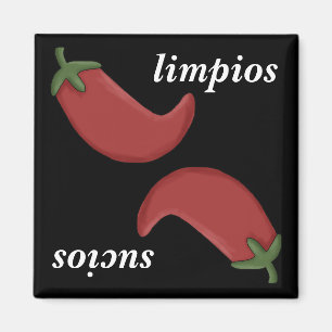 Chile Rojo Cute Dishwasher Magnet