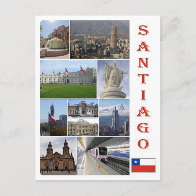 Chile - Santiago - Mosaic - Postcard (Front)