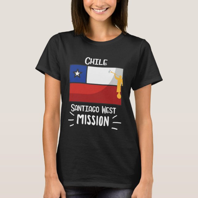 Chile Santiago West Mormon LDS Mission Missionary T-Shirt (Front)