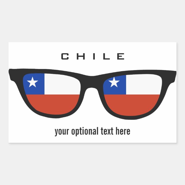 Chile Shades custom stickers (Front)