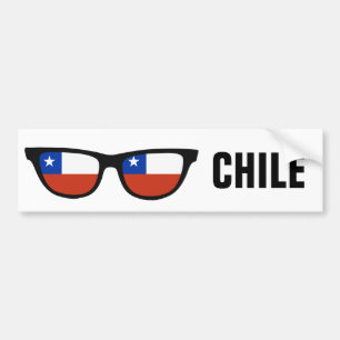 Chile Shades custom text & colour bumpersticker Bumper Sticker