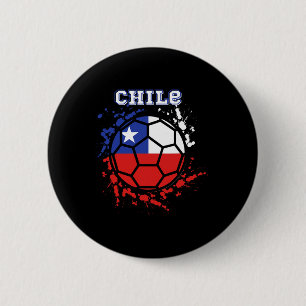 Chile Soccer Chilean Flag Futbol Fan Jersey 6 Cm Round Badge