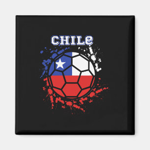 Chile Soccer Chilean Flag Futbol Fan Jersey Magnet