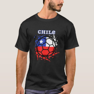 Chile Soccer Chilean Flag Futbol Fan Jersey T-Shirt