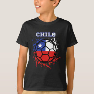 Chile Soccer Chilean Flag Futbol Fan Jersey T-Shirt