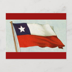 Chile soccer t-shirts and football fans gifts postcard