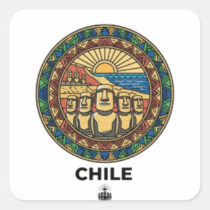 CHILE SQUARE STICKER