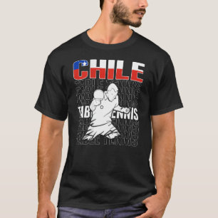 Chile Table Tennis Support Chilean Ping Pong Tea T-Shirt