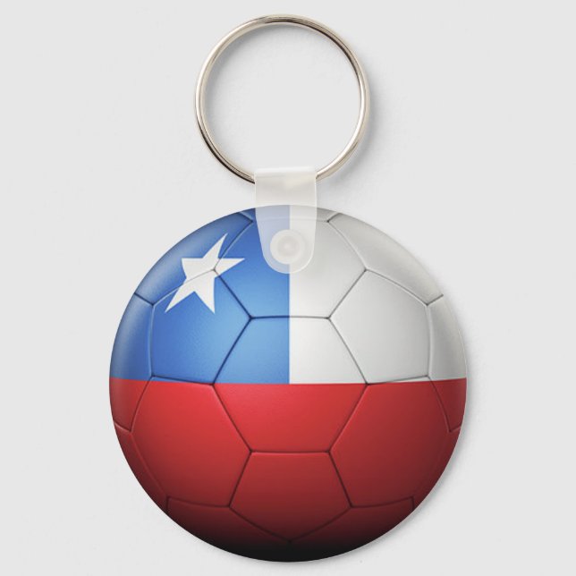 Chile team soccer ball key ring (Front)