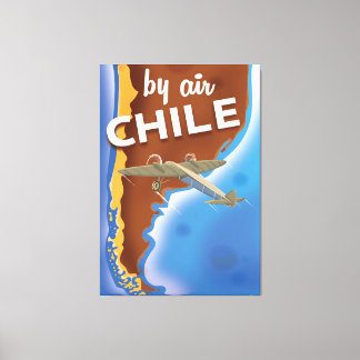 Chile Vintage Travel poster Canvas Print