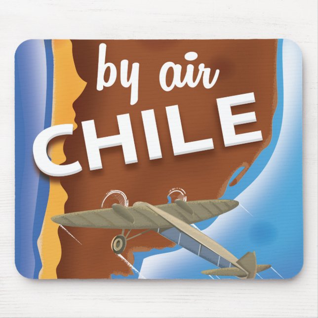 Chile Vintage Travel poster Mouse Mat (Front)