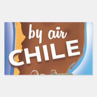 Chile Vintage Travel poster Rectangular Sticker