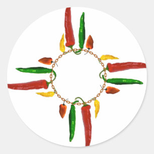 Chile Zia Classic Round Sticker