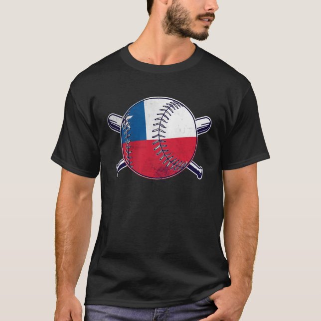 Chilean Baseball Sport Chile Baseball Team T-Shirt (Front)