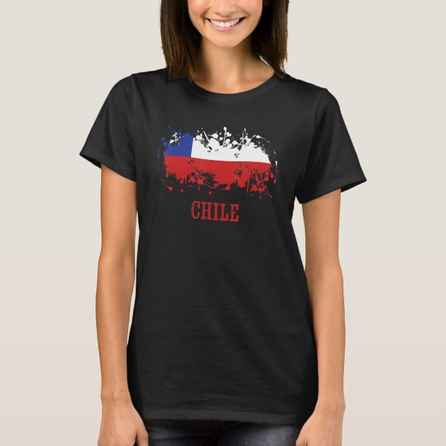 Chilean enthusiasts for Chile and Chile T-Shirt (Front)